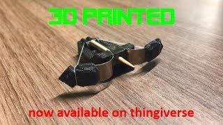 Mini 3Dprinted crossbow [upl. by Ardnasac]