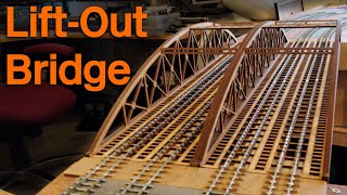 Model Railway Construction Laying track across the liftout bridge [upl. by Kathy]