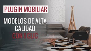 Plugin Mobiliar  Modelos 3D gratuitos para Sketchup con 1 clic [upl. by Penelopa]