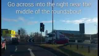 Driving Tip Bankhead Spiral Roundabout In Edinburgh [upl. by Yeslehc]