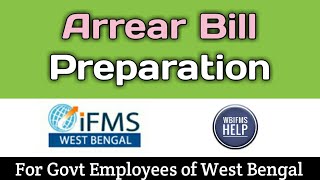 How to generate arrear bill on wbifms [upl. by Wildon]