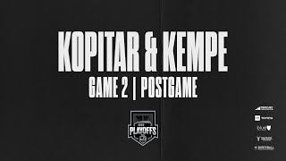 Anze Kopitar amp Adrian Kempe  0424 Kings WIN Game 2 in Edmonton  Media [upl. by Lonergan580]