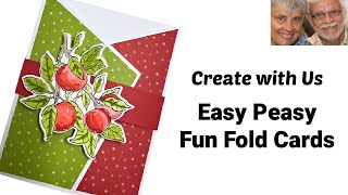 Angled Gatefold Card 2 Easy Ways to Make This Fun Fold Card [upl. by Dibru]