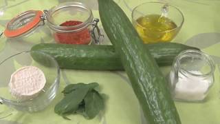 Recette de smoothie de légumes salé concombre chèvre et menthe  Truffaut [upl. by Rafferty]