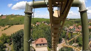 HalsüberKopf Suspended Thrill Coaster at Erlebnispark Tripsdrill POV  Vekoma with 3 inversions [upl. by Abigael70]