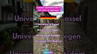 🎓 Easiest Universities to Get Into in Germany 🇩🇪 [upl. by Eeliab]