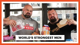 Everything the Worlds Strongest Men Eat In a Day  Eat Like  Mens Health [upl. by Atikam]