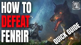 How to DEFEAT FENRIR  Assassins Creed Valhalla Quick Guide [upl. by Giselbert113]