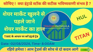 INTRADAY STOCK ANALYSIS BY FINANCIAL ASTROLOGY 02 AUG 24 TRADING PATHSHLA [upl. by Assilat]