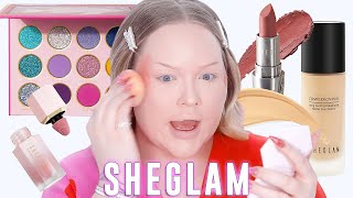 Trying A Full Face of SHEGLAM Makeup  NikkieTutorials [upl. by Aysahc]