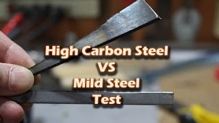 High Carbon Steel vs Mild Steel Test [upl. by Ailuig]