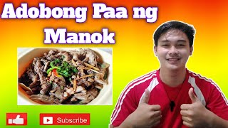 ADOBONG PAA NG MANOK [upl. by Ohcamac]