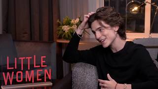 Cinemade  Little Women  Interview with Timothée Chalamet [upl. by Anitnatsnok]