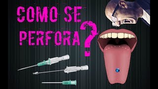 como perforar la lengua [upl. by Acinoryt753]