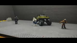 vehicle tests halo mega bloksconstrux stop motion [upl. by Hillman]