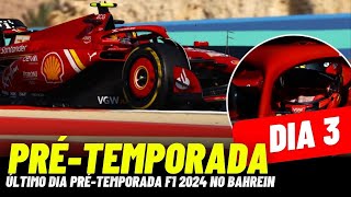 FERRARI LIDERA MANHÃƒ DE TESTES PROBLEMÃTICOS NO BAHREIN PRÃ‰TEMPORADA FORMULA 1 2024 [upl. by Anaidirib]