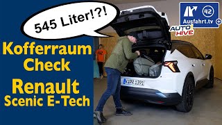 KofferraumCheck Renault Scenic  was passt in den Kofferraum Fahrrad Leiter Koffer Taschen [upl. by Iyre406]