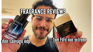 DIOR SAUVAGE  TOM FORD NOIR EXTREME REVIEW [upl. by Eugirne]