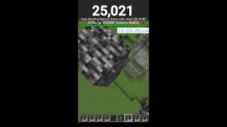 DAY11 Attacking Bedrock Golem Challenge until I reach 25000 Subscribers minecraft minecraftlive [upl. by Yrrehc]