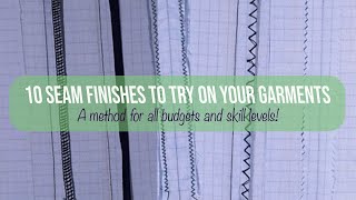 10 easy ways to finish your seams and prevent fraying fabric [upl. by Feledy494]