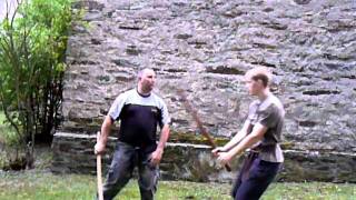 Bokken Jutsu Kumidachi Outdoor Training [upl. by Neelyk]