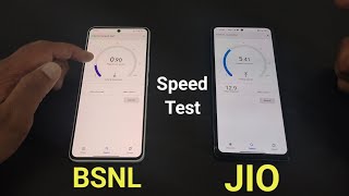 BSNL vs Jio speed test  data speed test  jio vs bsnl network test [upl. by Concettina435]