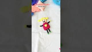 Easy Clay doll making shorts trending viralvideo kids craft ytshorts fun reels shortsfeed [upl. by Ayarahs]