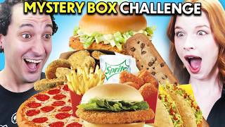 Fast Food Mystery Box Challenge Value Menu Foods McDonalds Taco Bell Burger King [upl. by Wiggins]