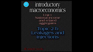 Leakages and injections in circular flow of income [upl. by Baker]