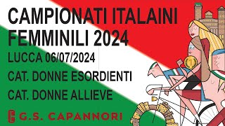 CAMPIONATI ITALIANI FEMMINILI 2024  DONNE ALLIEVE [upl. by Ordisi]