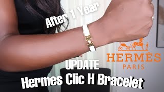 MY FIRST HERMES CLIC H BRACELET UPDATE  ALEXIS ASHLEY [upl. by Yerrot]