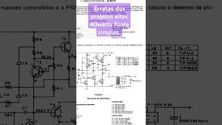 Erratas dos amplificadores eltec 40w amplificador [upl. by Humph212]