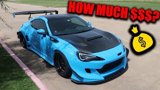 HOW MUCH DOES IT COST TO BUILD A WIDEBODY BAGGED FRS  FRS Build Cost Breakdown [upl. by Akamahs360]