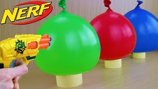 MOST DANGEROUS NERF MOD VS WATER BALLOONS [upl. by Auqinot]