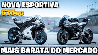 Nova Moto Esportiva de 675cc Revoluciona o Mercado das Superesportivas [upl. by Lindberg831]