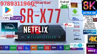 Starsat X 77 ANDROID 4K RECIVER [upl. by Joh]