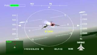 Air Combat Gameplay Mission 1 PlayStationPSX [upl. by Drusi]