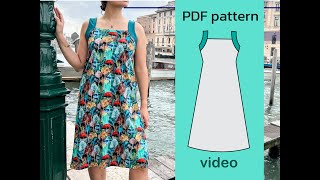 Jersey Dress Sewing Tutorial [upl. by Piscatelli]