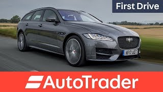 Jaguar XF Sportbrake 2017 first drive review [upl. by Onitsoga]