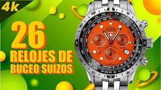 TOP 10 mejores Relojes de Buceo Suizos con Diseños Clásicos y Modernos [upl. by Minardi]