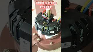 Remote control fan installation ।remotecontrol fan connection installation wiring ytshort [upl. by Acus141]