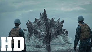 Godzilla Bridge Scene MUTOs Attack Scene Godzilla 2014 Movie Clip HD [upl. by Eerol]