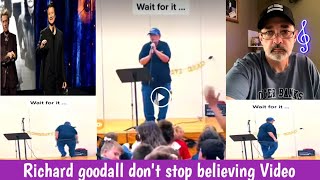 Richard goodall Indiana school janitor sings journeyRichard Goodall dont stop believingvideo [upl. by Aylmer]