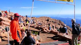 Sage Canaday hits Pikes Peak Ascent finish at 14115 feet [upl. by Clancy]