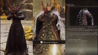 Elden Ring DLC High Priest Robe Finger Robe Full Armor Set Silly Fashion Souls Location [upl. by Neelyhtak]