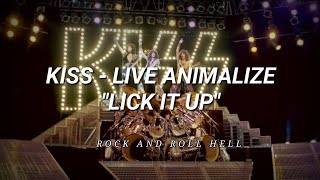 KISS  Lick It Up  SubEspañol  Lyrics  Live Animalize Uncensored  Parte 13 [upl. by Ottillia]