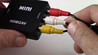 How to Convert HDMI to RCA [upl. by Sucramed]