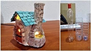 DIY Bakery fairy house lamp using plastic bottles [upl. by Yahsan]