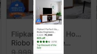 Flipkart Take a look at this Flipkart Perfect Homes Riobo Engineered wood tv unit🥰🥰 homesetup [upl. by Anivel]