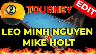 9Ball Pool Tournament  On Cue Billiards  LR3 912th Place Match  Leo Minh Nguyen v Mike Holt [upl. by Riay]